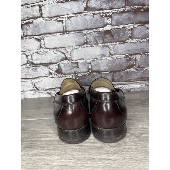 SAS Classics Burgundy Brown Handsewn Leather Penny Loafers Shoes Men 10N US/43EU - Picture 4 of 16